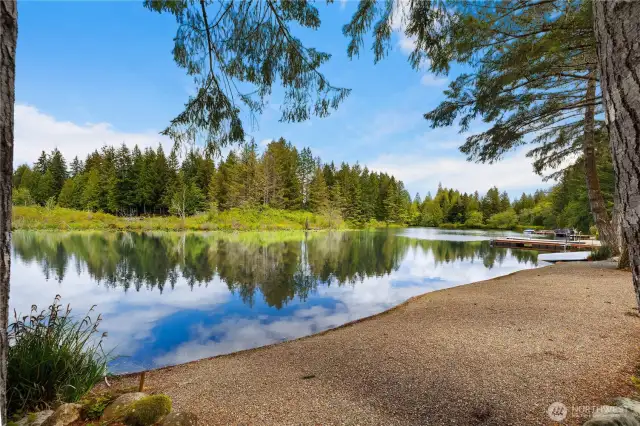 62 feet of waterfront oasis.