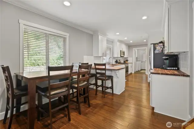 Kitchen and dining room