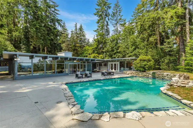 Heated in-ground pool.