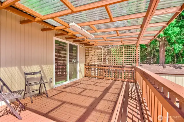 Backyard upper deck