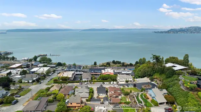 Aerial Photo shows location of home