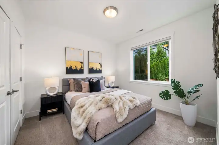 Guest bedroom on main level