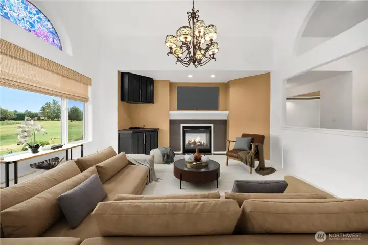 Virtually Staged Living Room