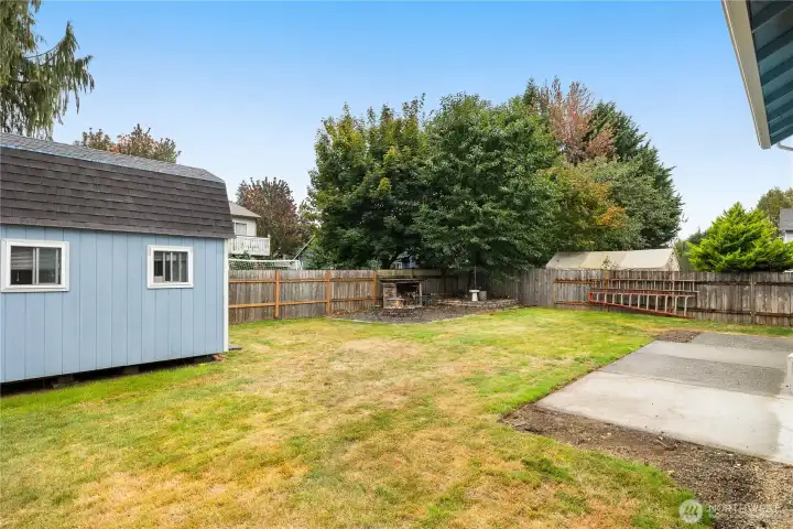 Back yard shed