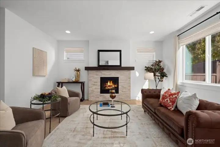 Spacious Great Room with Cozy Gas Fireplace