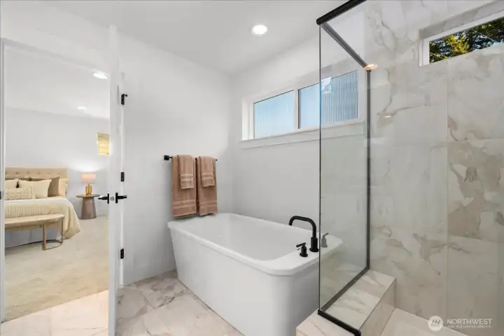 Luxurious Primary Suite with Freestanding Tub