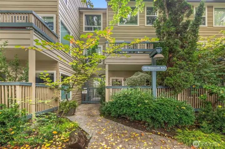 Capitol Hill Townhomes is a boutique enclave of 37 homes in a garden setting, tucked away off the tree lined streets on the eastern side of Capitol Hill, built in 1980, professionally managed HOA with strong reserve funds.