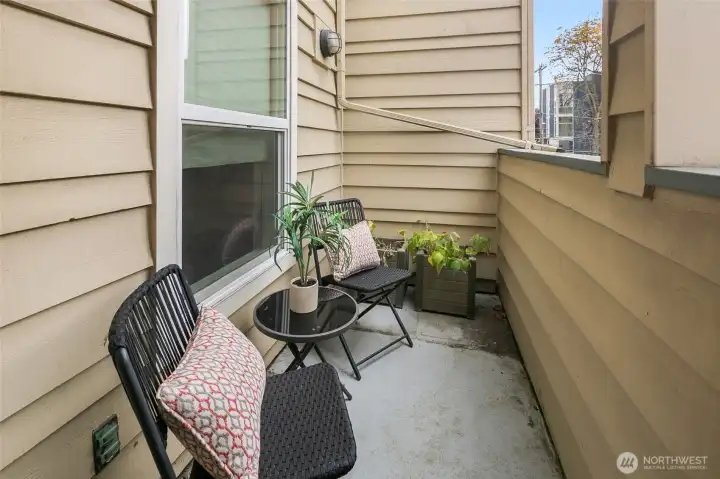 Second outdoor space.