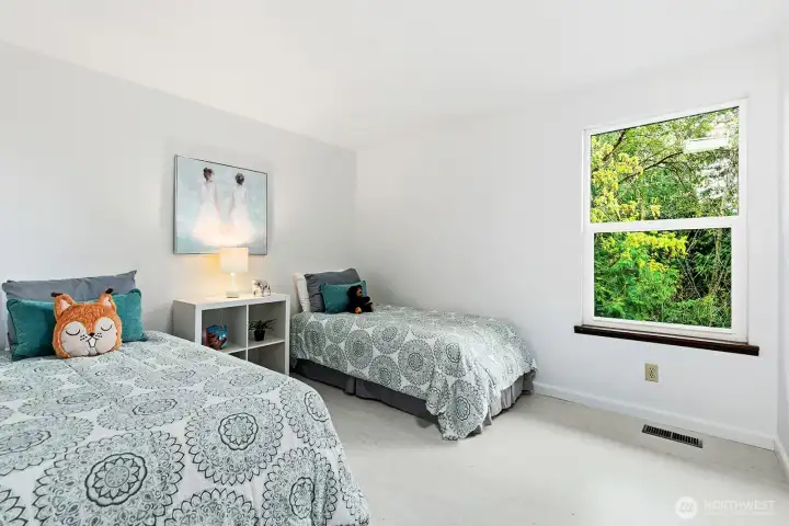One of three bedrooms. This bedroom is connected to the play space in previous photo.