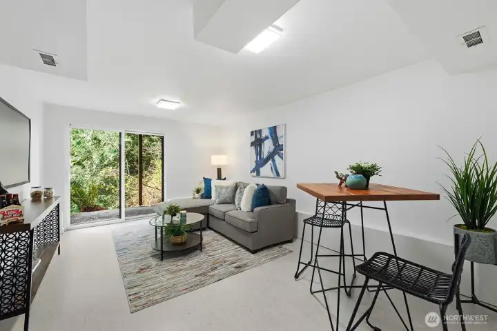 Lower level offers a perfect space for media, recreation, home gym, hobbies and more!