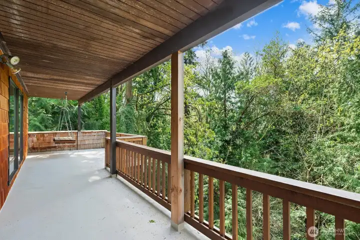 Private deck to take in the seasonal views and sunsets.