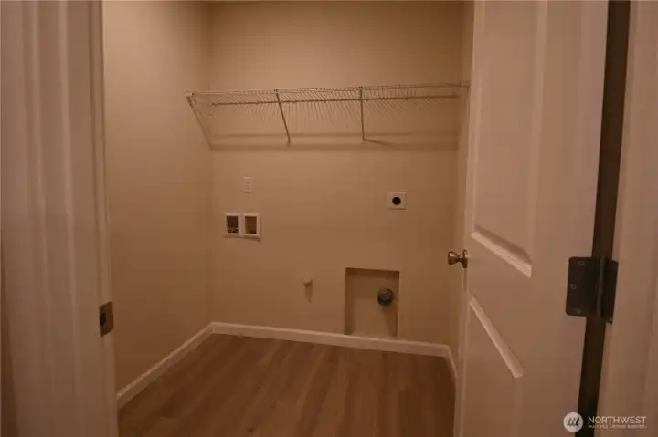 Convenient second-floor laundry.