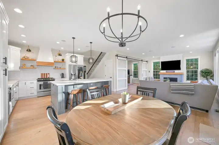 Open concept with the perfect amount of separation