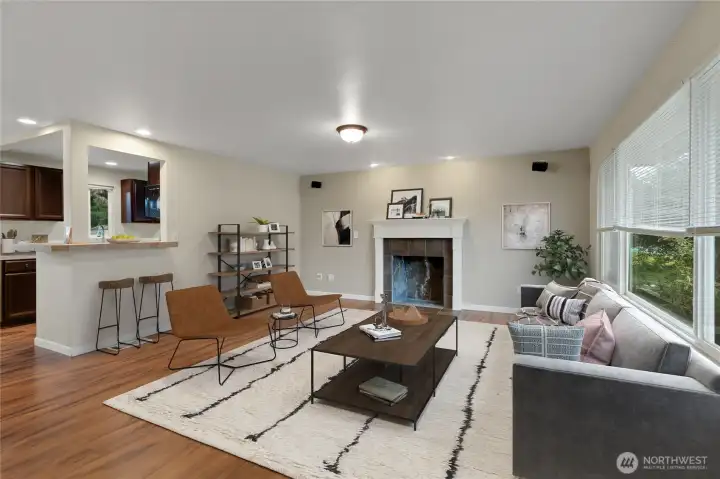 This photo is virtually staged