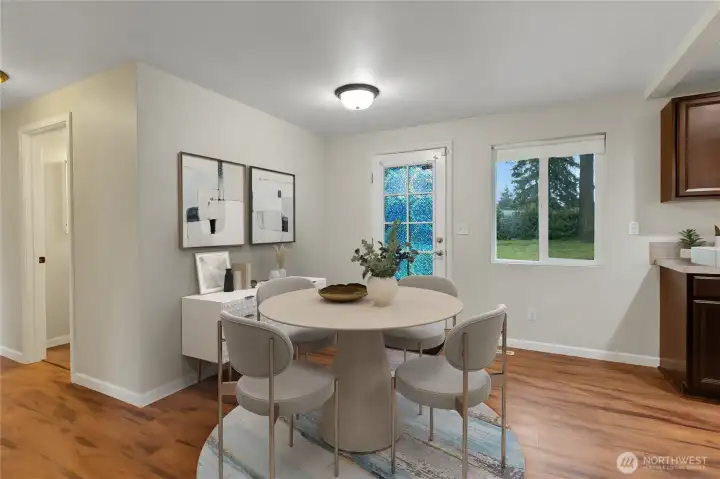 This photo is virtually staged