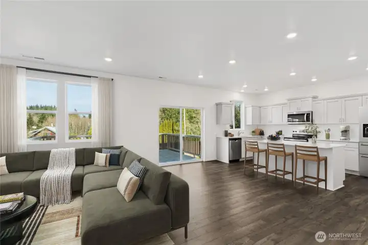 Virtual staging. Photo rendering is representational. Actual home is under construction and finishes, elevation, and paint colors may vary. See site agent for details.