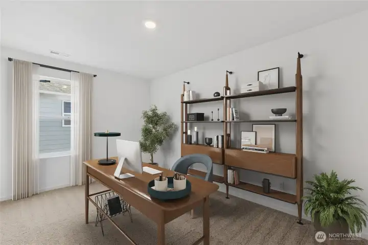 Virtual staging. Photo rendering is representational. Actual home is under construction and finishes, elevation, and paint colors may vary. See site agent for details.