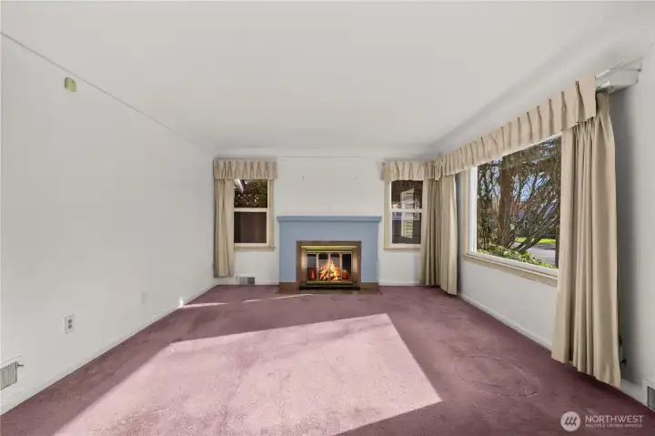 There are original hardwoods under the carpets