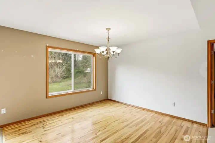 Dining area open to kitchen