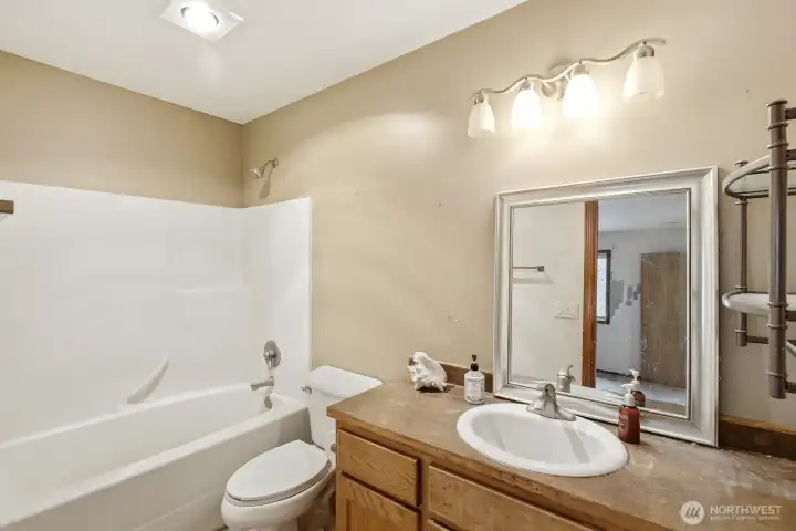 Bathroom off primary bedroom