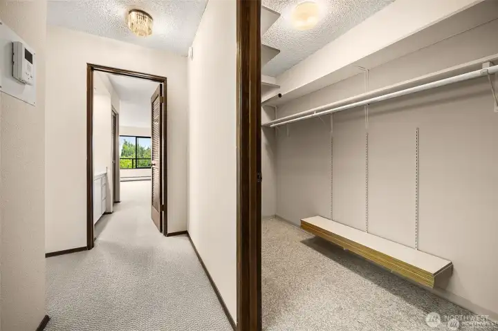 Ample in-unit storage, including an oversized hall closet, adds everyday convenience.