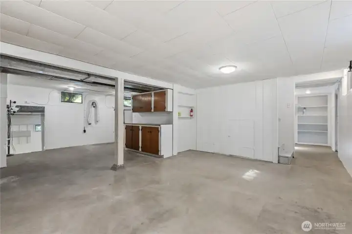 Utility area in the back.