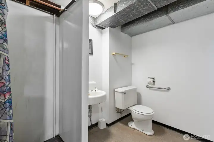 3/4 Bath downstairs.