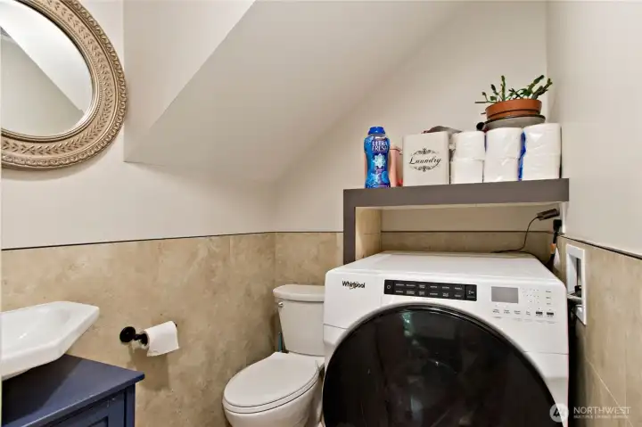 main floor bathroom/laundry