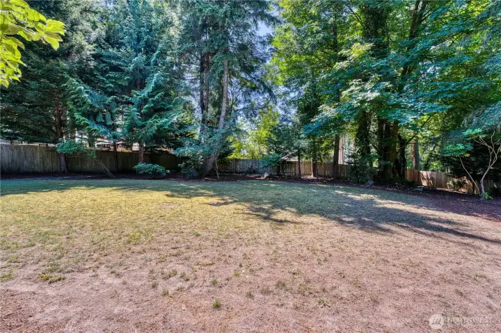 Fully fenced and perfect for kids and pets alike. Fully fenced and perfect for kids and pets alike.