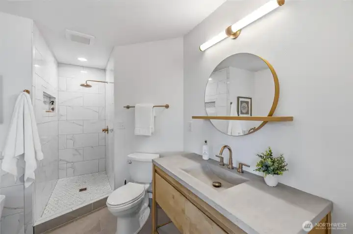 The remodeled primary bath is stunning! The remodeled primary bath is stunning!