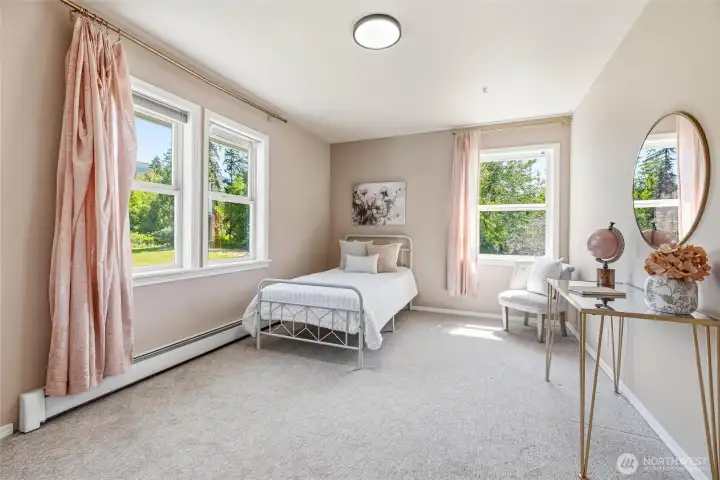 The pink bedroom. The pink bedroom.