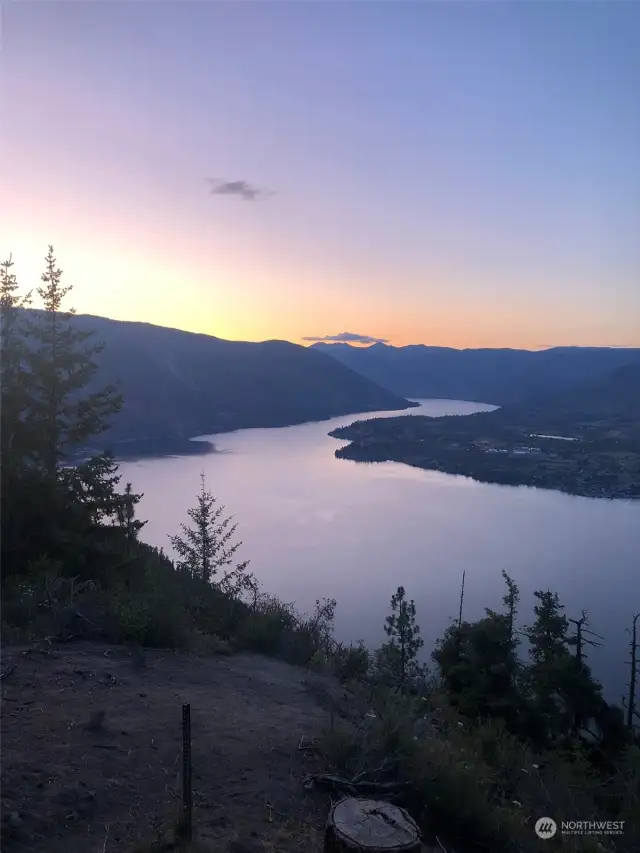 Beautiful view from walkable fire road across the street from lot. great for hikes.