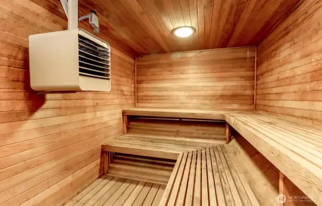 Sauna: Enjoy a dry sauna experience in both men's and women's locker rooms.