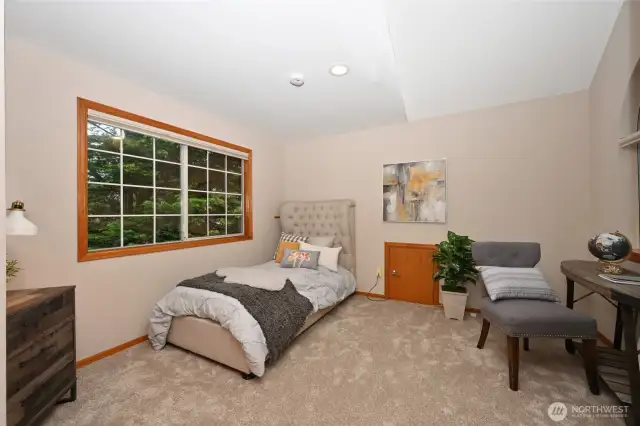 are seperated for from a fourth bedroom or office