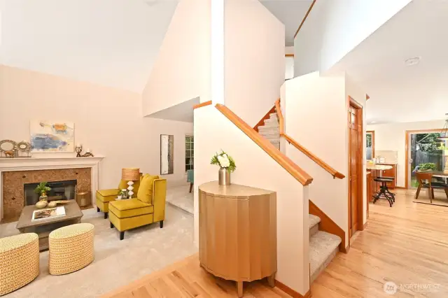 central to all points of the home,