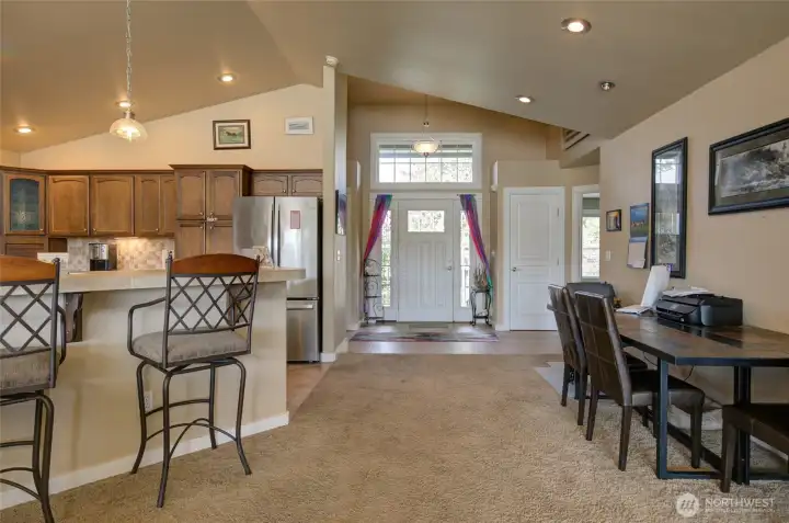 Heading back towards the front door, there are closets on either side of the door.