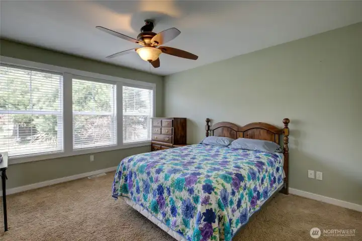 Heading back to the other side of the home, this is the front bedroom.