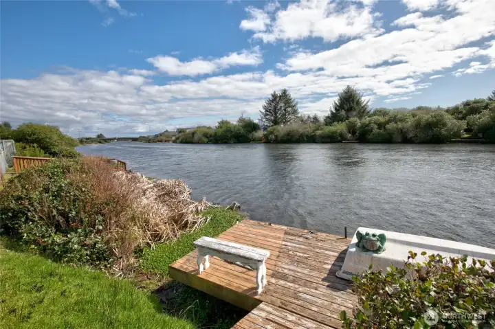 The property also boasts a private dock!