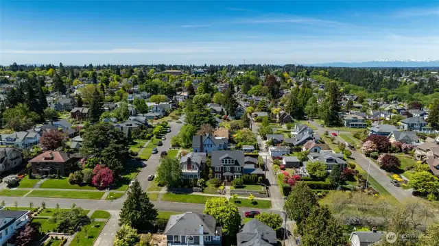 Home with Olympic Mountains
