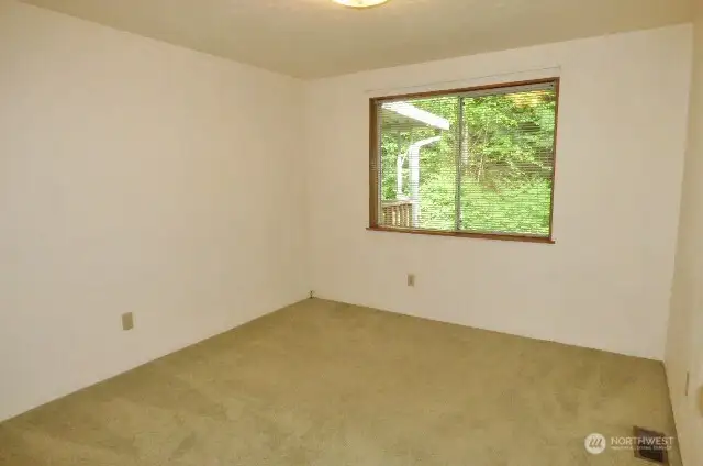 Bedroom #1. This is the only room that has carpet.
