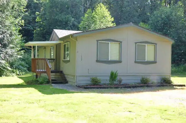 Another view of the outside of the home.