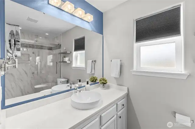Primary bathroom.