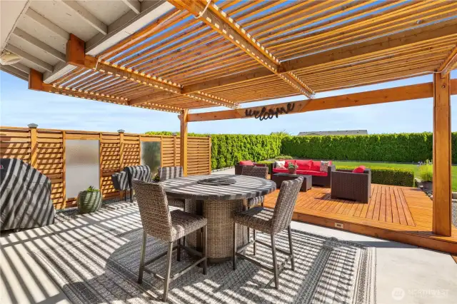Back patio.
