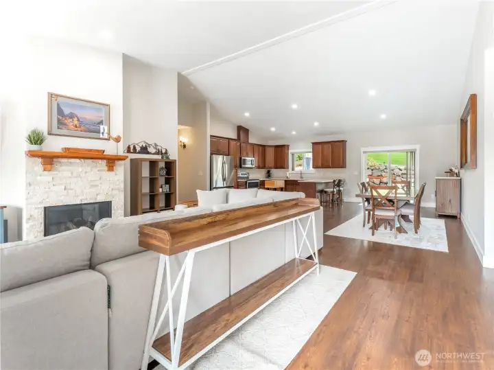Living, Dining & Kitchen