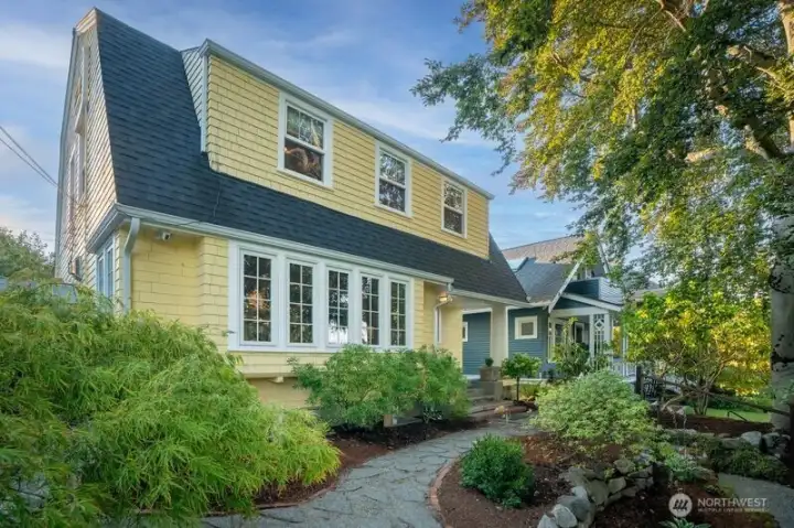 This home has delightful gardens which provide four season color and interest.