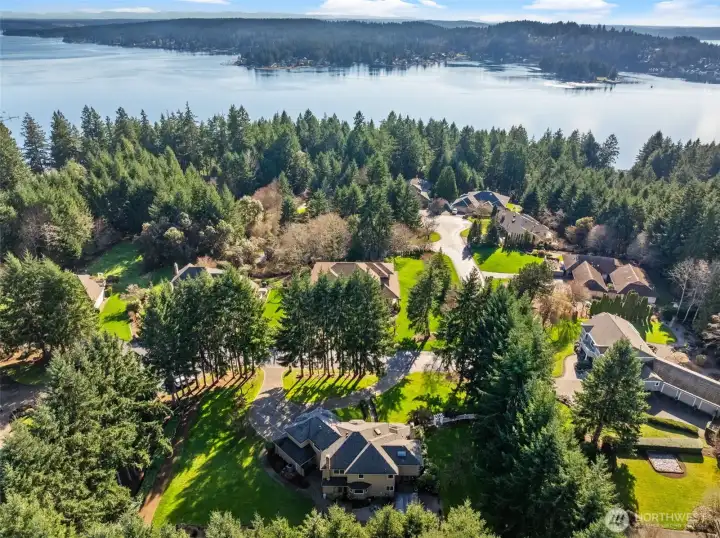 As a level up for privacy, this lot is surrounded by a beautifully manicured tree line.