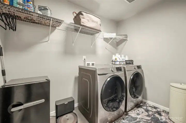 Upper Floor Laundry Room for Easy Access