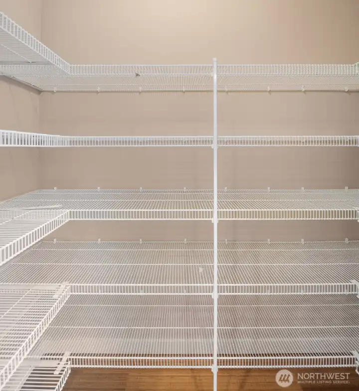 Large pantry space