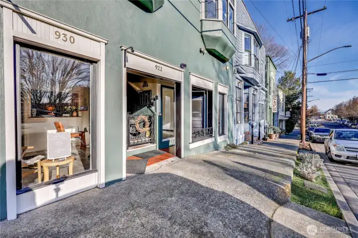 Great street frontage and visibility for the commercial space.