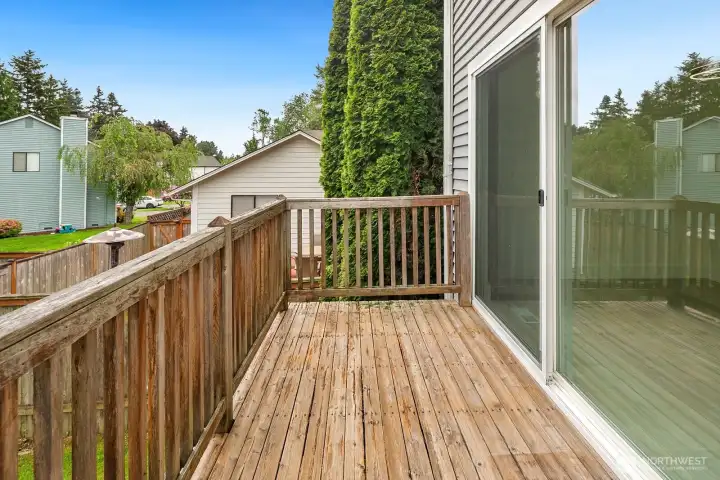 Deck Accessed from Dining Area